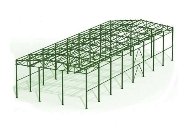 Проект ангара из металлоконструкций 16,5x48